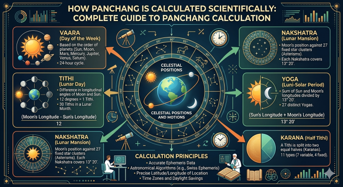 How Panchang Is Calculated Scientifically Complete Guide To Panchang Calculation
