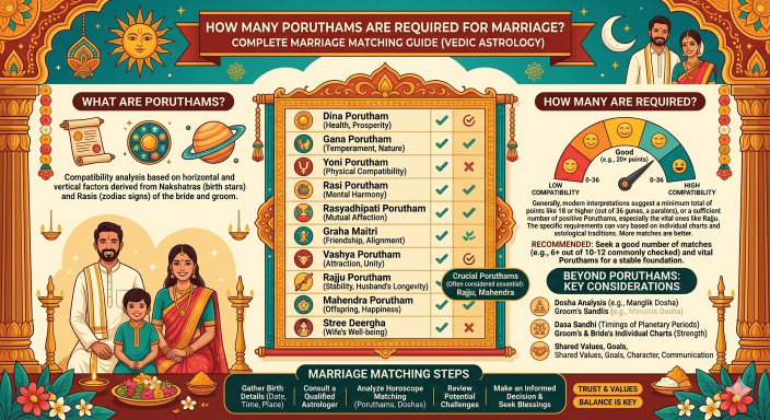 How Many Poruthams Are Required for Marriage? Complete Marriage Matching Guide