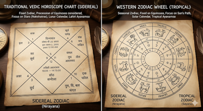 Vedic vs Western Astrology Key Differences Explained for Practical Use