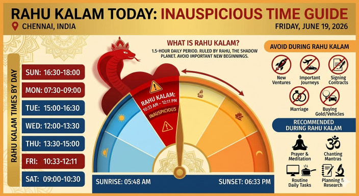 What Is the Rahu Kalam Today? Complete Guide to Rahu Kalam Timings and Significance