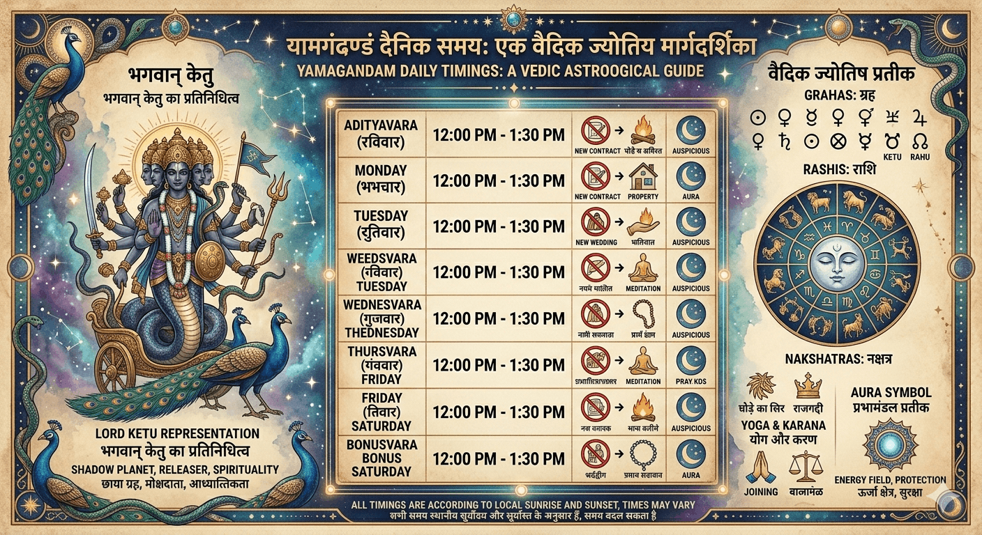 The Ultimate Guide to Yamagandam: Meaning, Daily Timings, and How to Avoid Obstacles