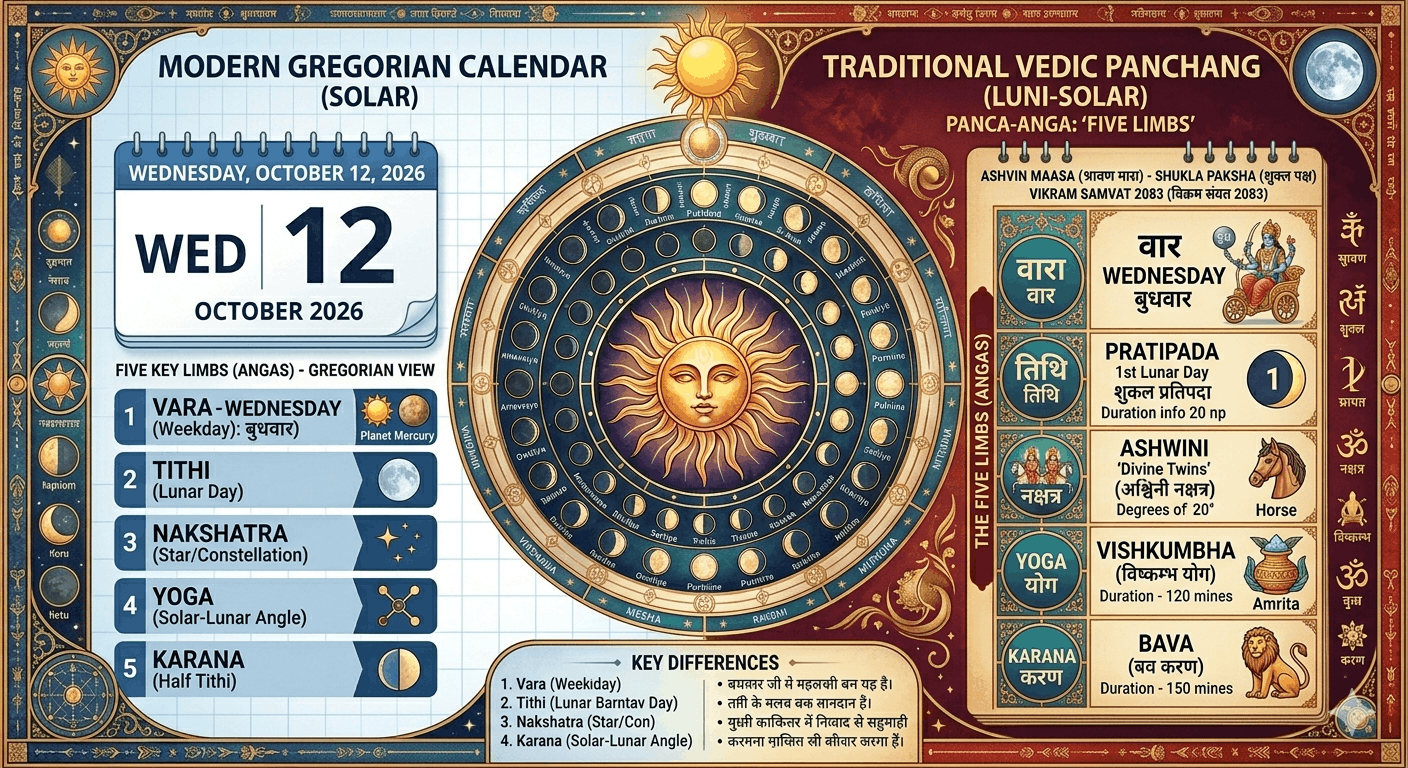 Panchang vs. Calendar: Why a Standard Calendar Isnt Enough for Success