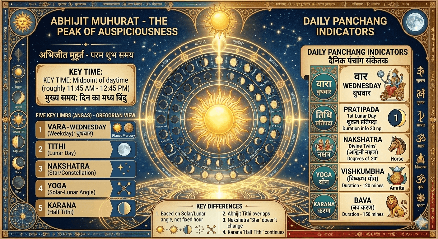 Abhijit Muhurat: The "Victorious Hour" Guide to Success, Timings, and Rituals